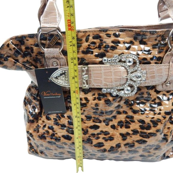 Yesir Bags Leopard Print Western Handbag Womens NW - Picture 5 of 10
